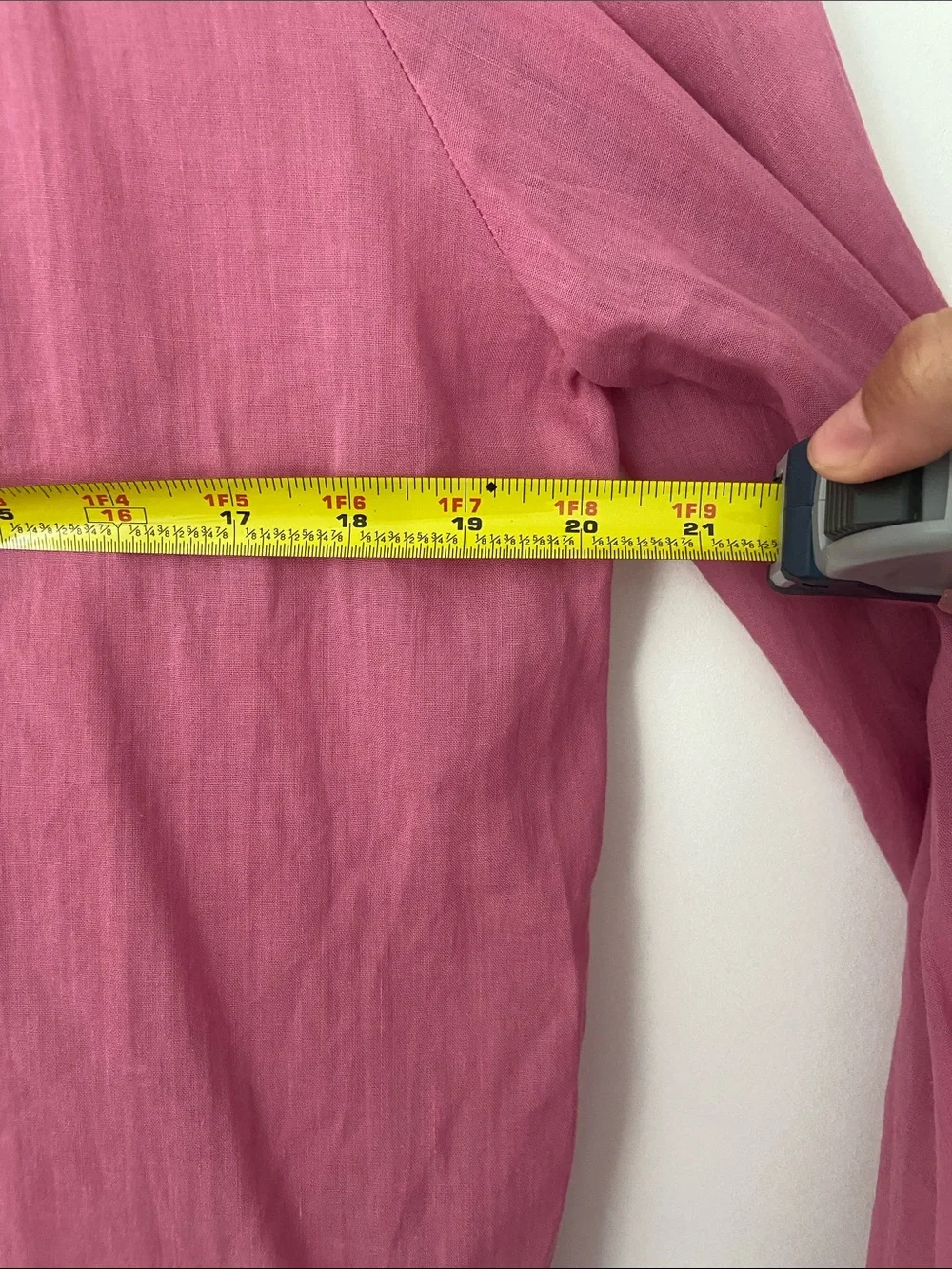 Karlie Pink Linen Smock Top - Picture 8 of 12